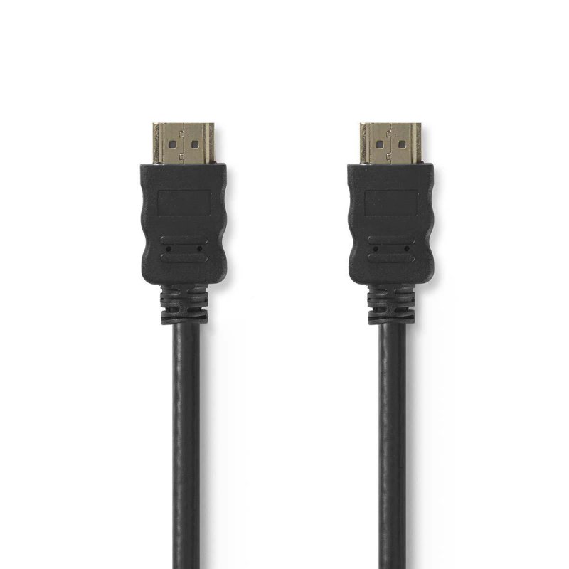 High Speed HDMI™ kabel s Ethernetem | Konektor HDMI ™ | Konektor HDMI ™ | 4K@30Hz | 10.2 Gbps | 15.0 m | Kulatý | PVC | Černá | - obrázek produktu