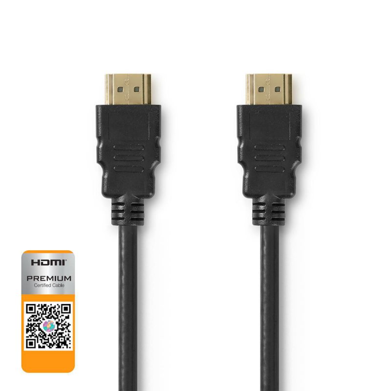 Premium Vysokorychlostní HDMI ™ kabel s Ethernetem | Konektor HDMI ™ | Konektor HDMI ™ | 4K@60Hz | 18 Gbps | 5.00 m | Kulatý | P - obrázek produktu