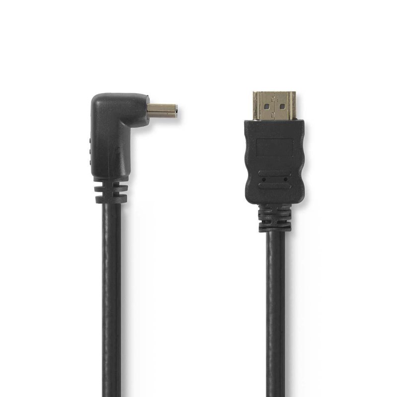 High Speed HDMI™ kabel s Ethernetem | Konektor HDMI ™ | Konektor HDMI ™ | 4K@30Hz | 10.2 Gbps | 1.50 m | Kulatý | PVC | Černá | - obrázek produktu