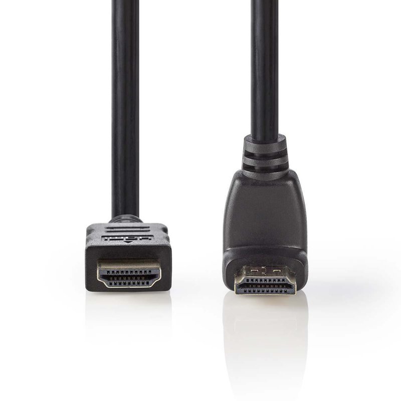 High Speed HDMI™ kabel s Ethernetem | Konektor HDMI ™ | Konektor HDMI ™ | 4K@30Hz | 10.2 Gbps | 1.50 m | Kulatý | PVC | Černá | - obrázek č. 1
