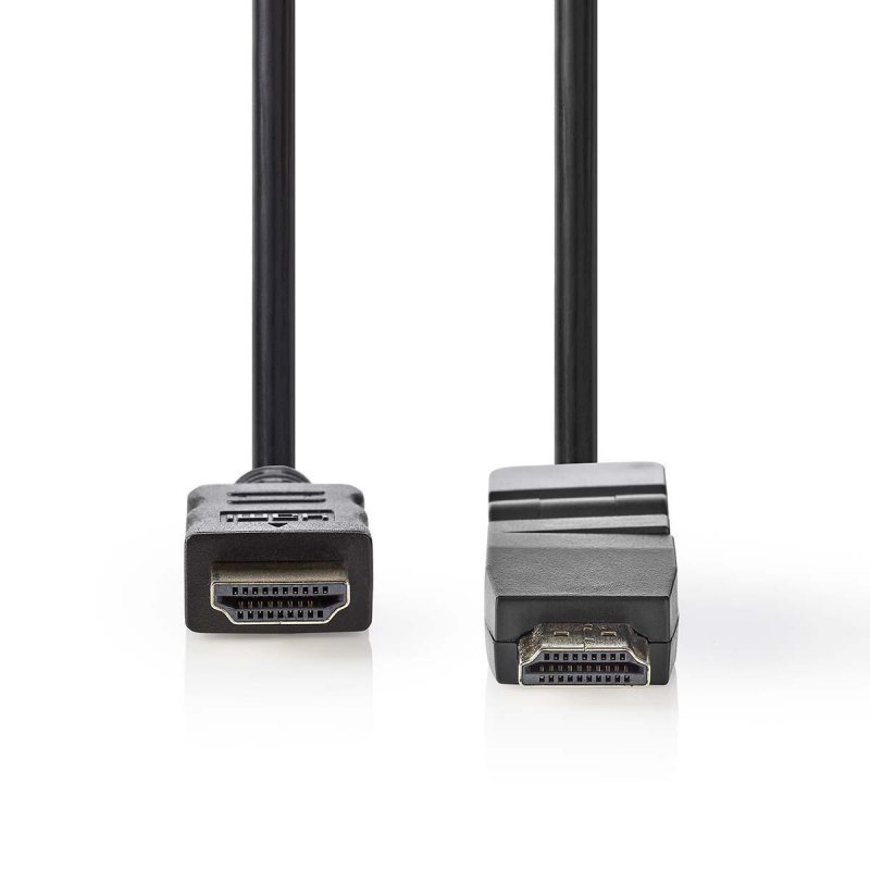 High Speed HDMI™ kabel s Ethernetem | Konektor HDMI ™ | Konektor HDMI ™ | 4K@30Hz | 10.2 Gbps | 1.50 m | Kulatý | PVC | Černá | - obrázek č. 1