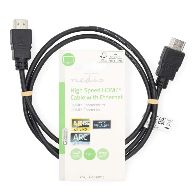 High Speed HDMI™ kabel s Ethernetem  CVGL34002BK10 - obrázek č. 2
