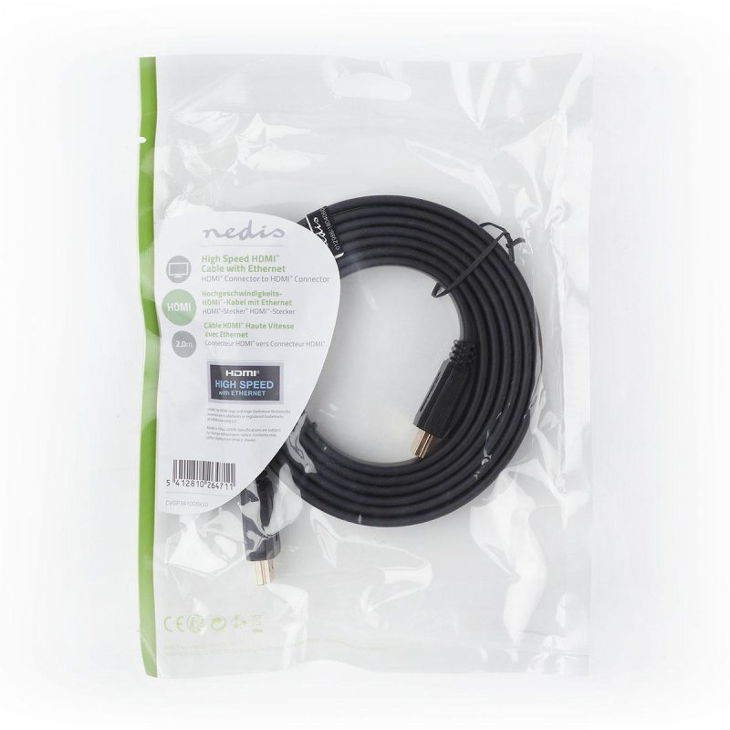 High Speed HDMI™ kabel s Ethernetem  CVGP34100BK20 - obrázek č. 3