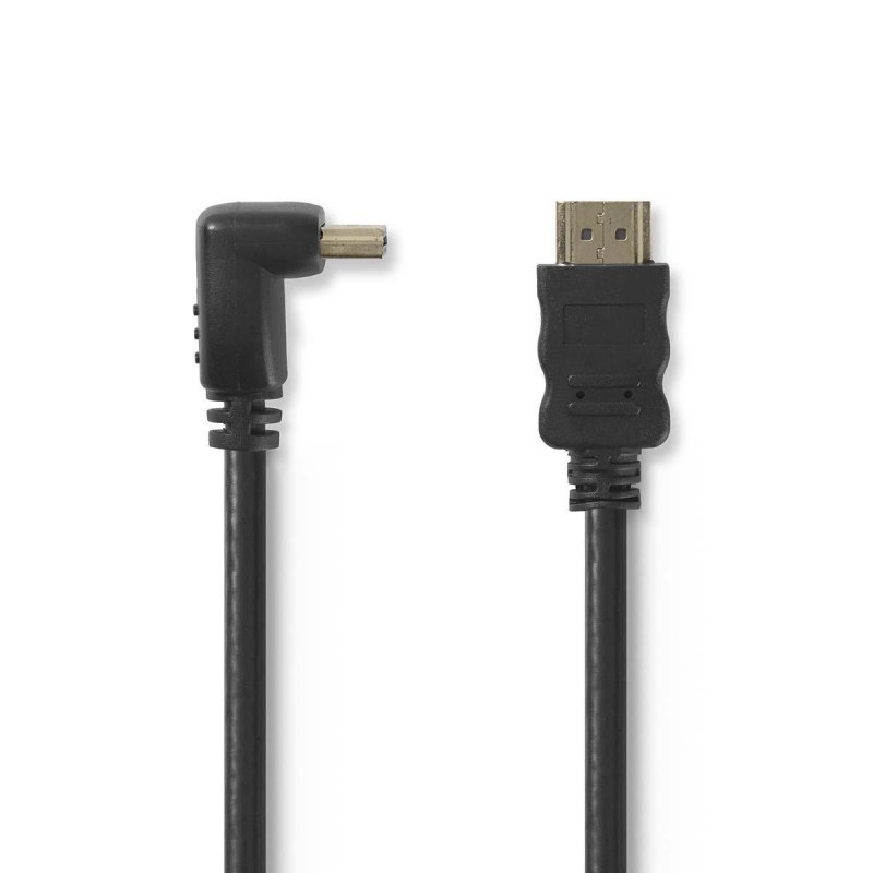 High Speed HDMI™ kabel s Ethernetem | Konektor HDMI ™ | Konektor HDMI ™ | 4K@30Hz | 10.2 Gbps | 1.50 m | Kulatý | PVC | Černá | - obrázek produktu