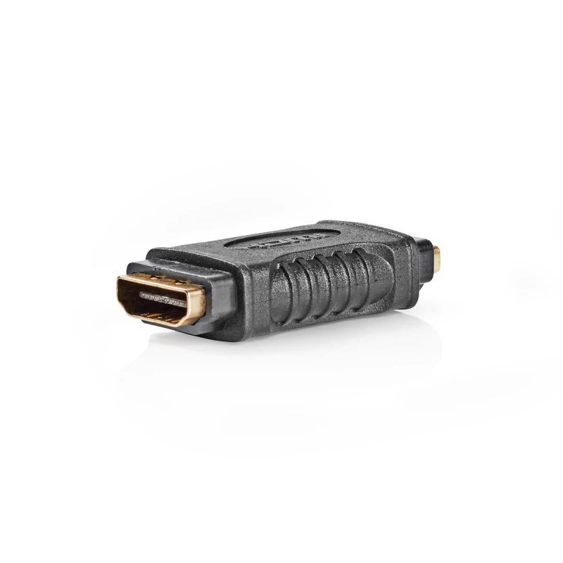 HDMI™ Adaptér | HDMI ™ Zásuvka | HDMI ™ Zásuvka | Pozlacené | Přímý | ABS | Černá | 1 kusů | Plastový Sáček - obrázek č. 3