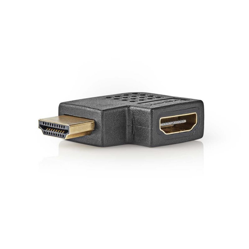 HDMI™ Adaptér | Konektor HDMI ™ | HDMI ™ Zásuvka | Pozlacené | Úhlový Levý | ABS | Černá | 1 kusů | Obálka - obrázek č. 3