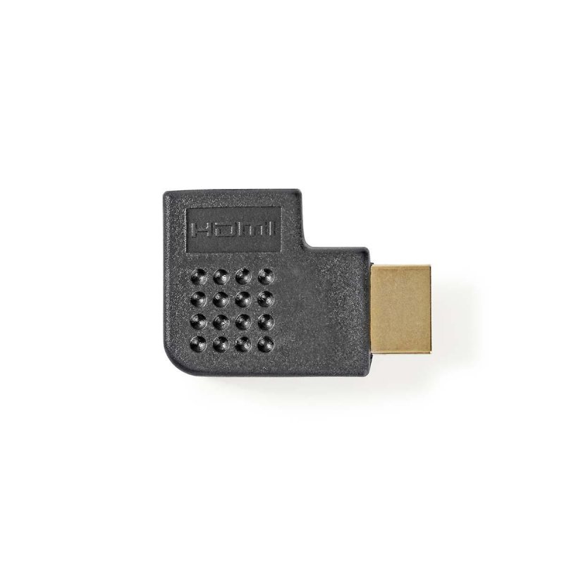 HDMI™ Adaptér | Konektor HDMI ™ | HDMI ™ Zásuvka | Pozlacené | Úhlový Levý | ABS | Černá | 1 kusů | Obálka - obrázek produktu