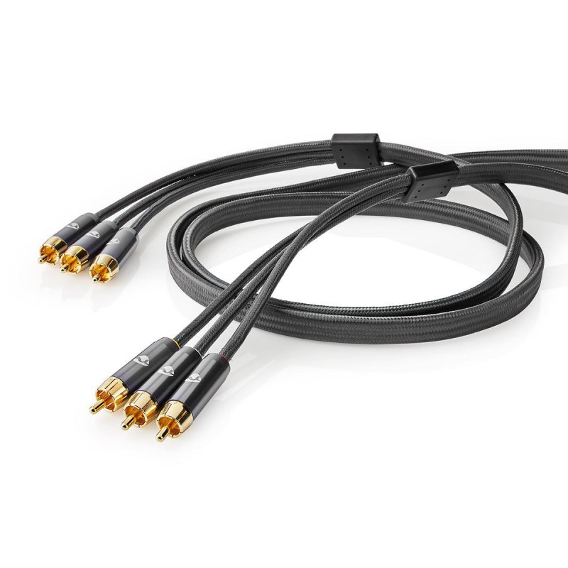 Kompozitní video kabel | 3x RCA Zástrčka  CVTB24300GY20 - obrázek č. 2