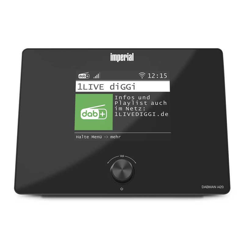 Kompaktní hybridní rádio (internet, DAB+, FM Hi-Fi tuner) s Bluetooth® DABMANI420BK - obrázek č. 1