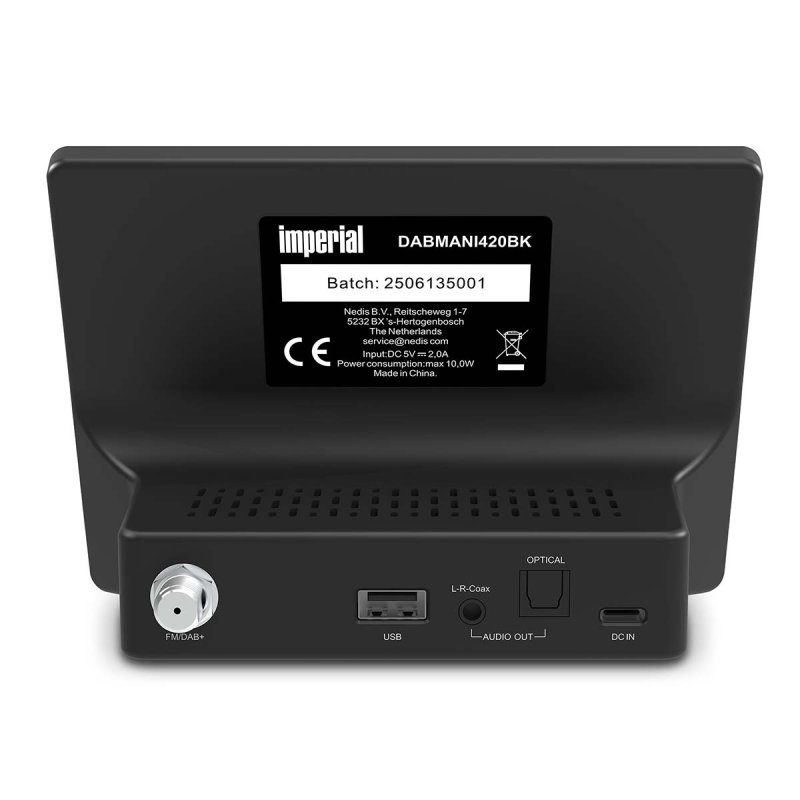 Kompaktní hybridní rádio (internet, DAB+, FM Hi-Fi tuner) s Bluetooth® DABMANI420BK - obrázek č. 6
