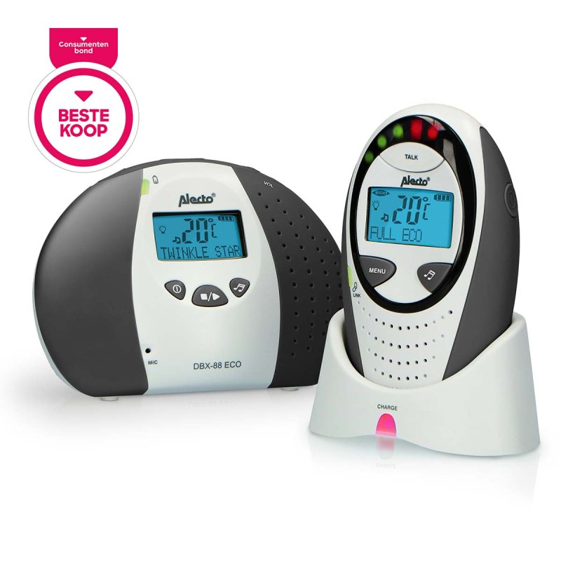 Dětská chůvička Full eco DECT s displejem Šedá DBX-88 LIMITED - obrázek č. 13