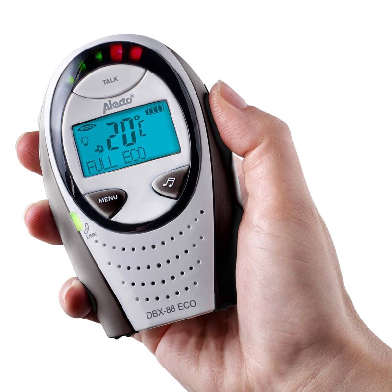 Dětská chůvička Full eco DECT s displejem Šedá DBX-88 LIMITED - obrázek č. 3