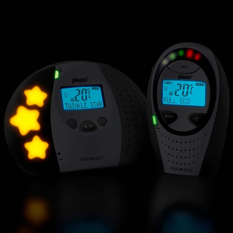 Dětská chůvička Full eco DECT s displejem Šedá DBX-88 LIMITED - obrázek č. 4