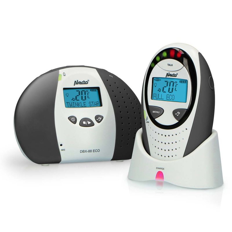 Dětská chůvička Full eco DECT s displejem Šedá DBX-88 LIMITED - obrázek produktu