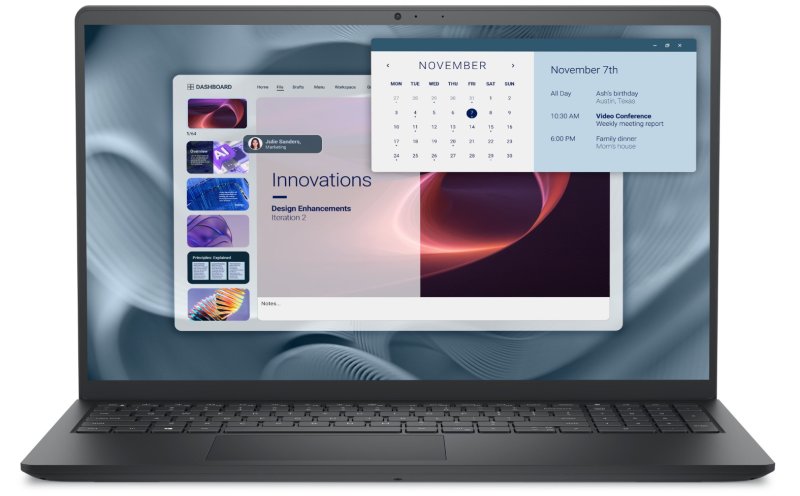 Dell Pro 15 Essential / PV15250 / 3-100U / 15,6" / FHD / 8GB / 512GB / Intel int / W11P / Black NBD - obrázek produktu