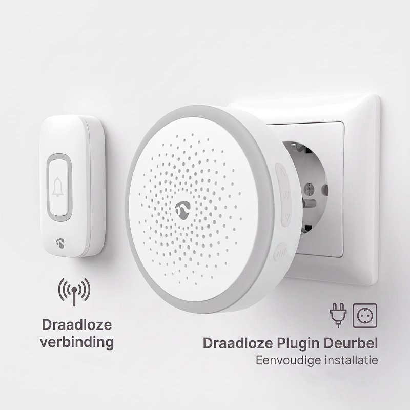 Bezdrátový Zvonek | Napájení z baterie / Síťové napájení  DOORB10CWT - obrázek č. 9