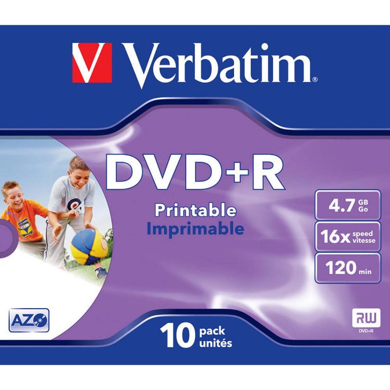 DVD+R Photo Printable 16x 4.7GB 10 Pack Jewel Case - obrázek č. 3