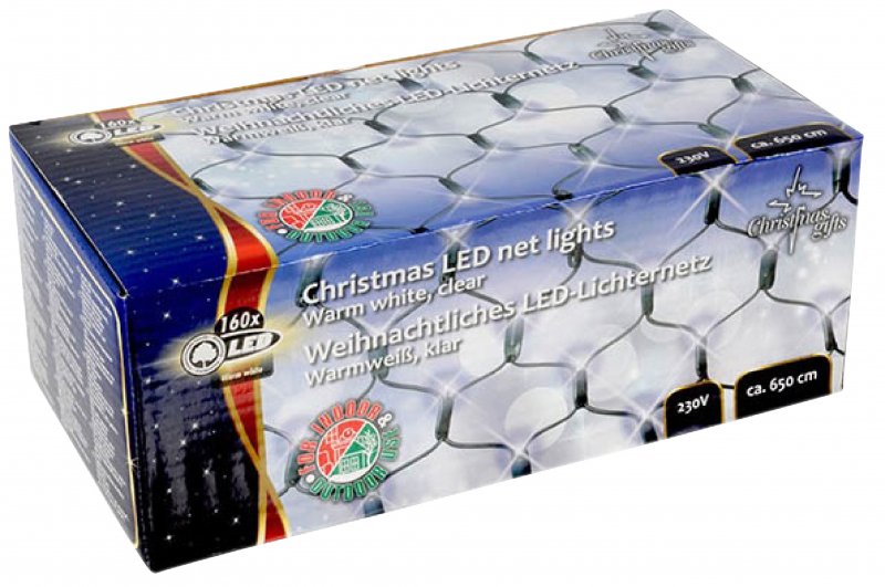 Vánoční Osvětlení 160 LED 6.5 m Teplá Bílá - obrázek produktu