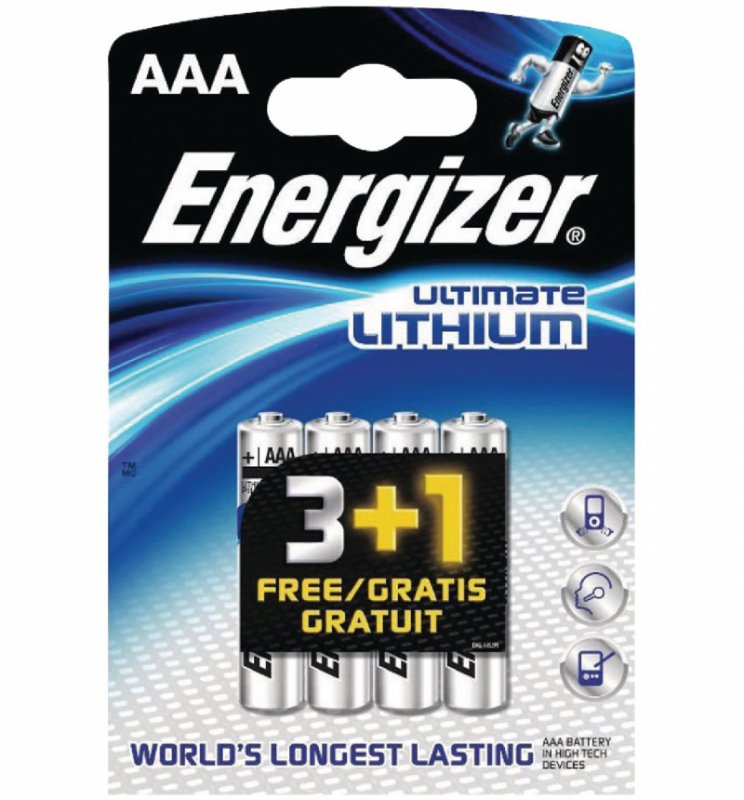 Lithiová Baterie AAA 1.5 V Ultimate 4-Propagační Blistr - obrázek produktu