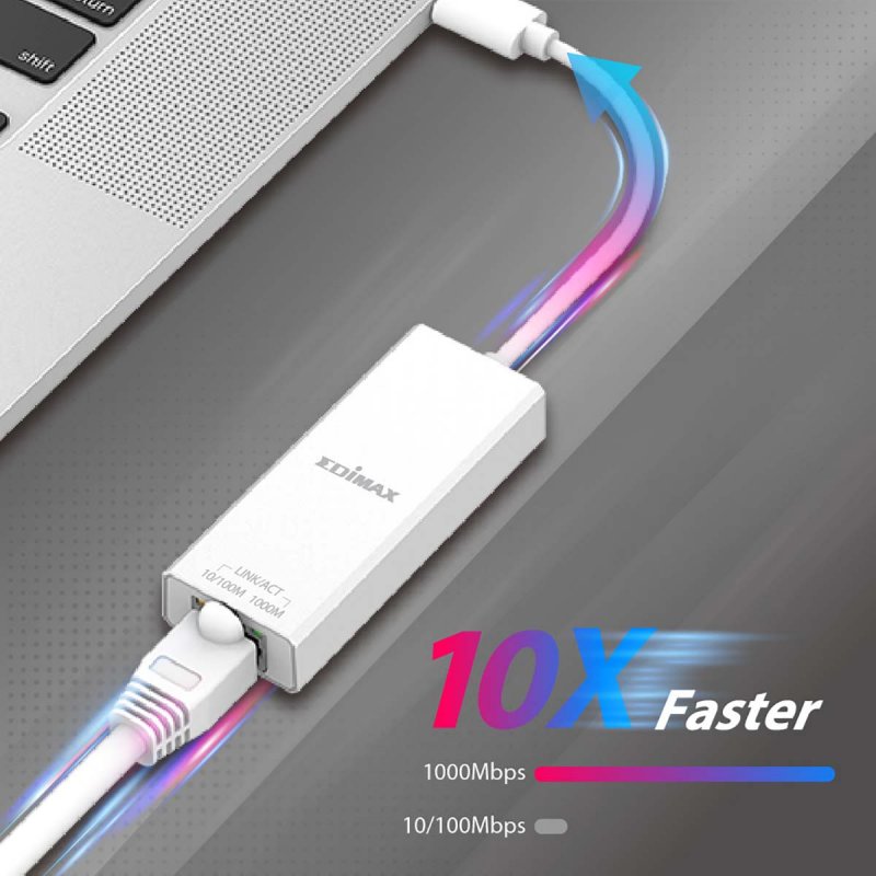 USB 3.2 Type C to Gigabit Ethernet Adapter EU-4306C - obrázek č. 5