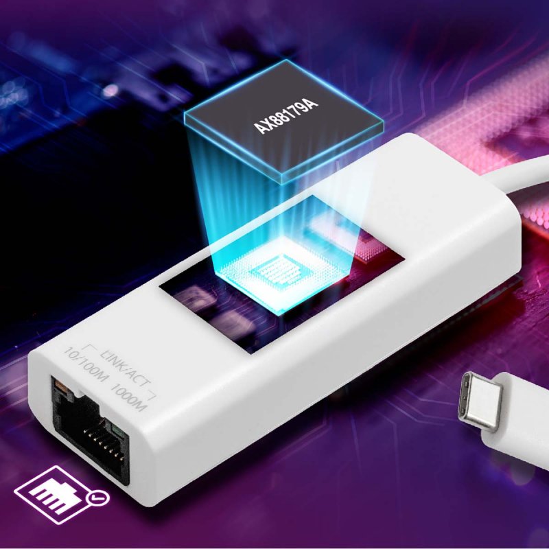 USB 3.2 Type C to Gigabit Ethernet Adapter EU-4306C - obrázek č. 3