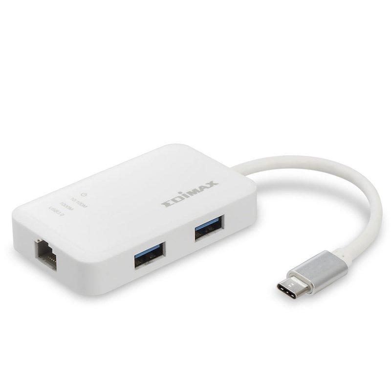 USB-C na 3portový USB 3.0 Gigabit Ethernet Hub EU-4308 - obrázek produktu