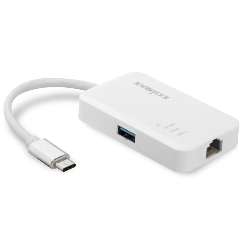 USB-C na 3portový USB 3.0 Gigabit Ethernet Hub EU-4308 - obrázek č. 1