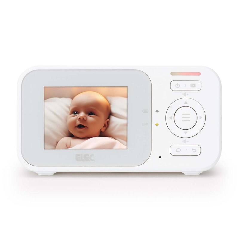 Baby monitor with camera with 2.4-inch colour display, night vision and talkback function - White EVM24 - obrázek č. 6