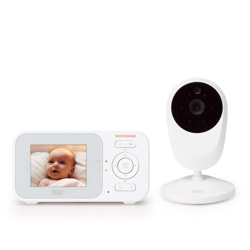 Baby monitor with camera with 2.4-inch colour display, night vision and talkback function - White EVM24 - obrázek č. 7