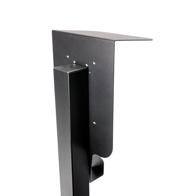 Platinet univerzální stojan se stříškou PEVSTANDUNI pro Wallboxy, pozink, držák kabelu, 130cm, černá - obrázek č. 6