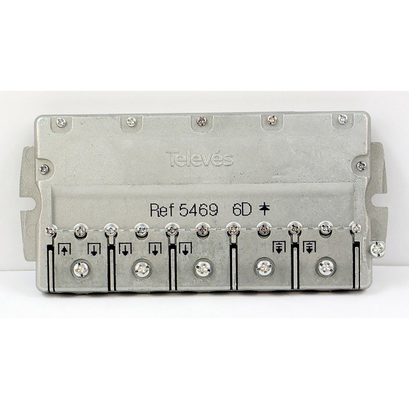 Satelitní Rozbočovač F-konektor 14 dB / 5-2400 MHz - 6 Výstupy - obrázek produktu