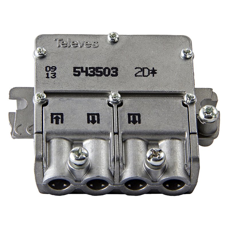 Satelitní Rozbočovač F-konektor 4.4 dB / 5-2400 MHz - 2 Výstupy - obrázek produktu