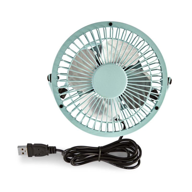 Stolní Ventilátor | Napájení z USB | Průměr: 100 mm | 3 W | 1-Rychlostní | Modrá - obrázek č. 6