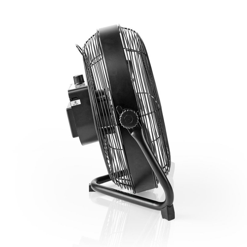 Stojanový ventilátor | 300 mm | Plynulá rychlost ventilátoru | Naklápěcí | Dobíjecí | USB-A | Černá - obrázek č. 6