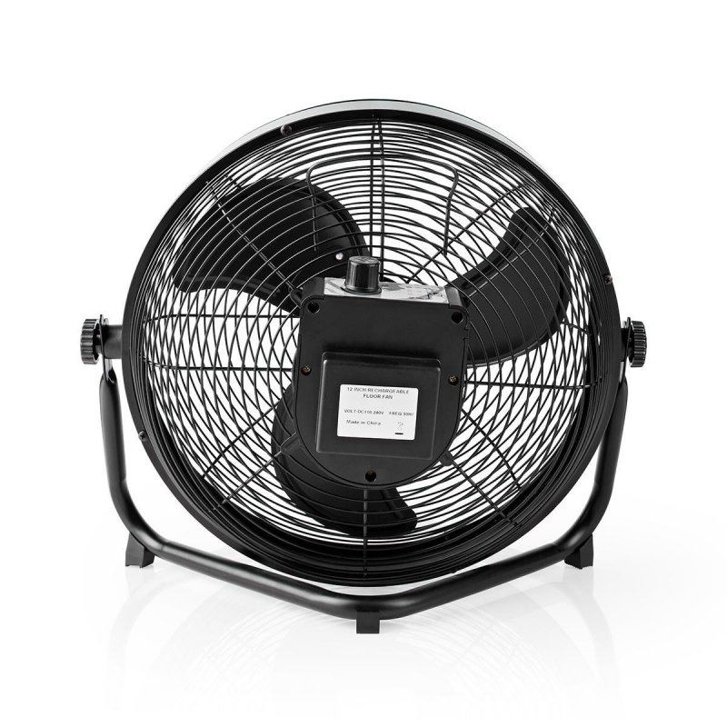 Stojanový ventilátor | 300 mm | Plynulá rychlost ventilátoru | Naklápěcí | Dobíjecí | USB-A | Černá - obrázek č. 5
