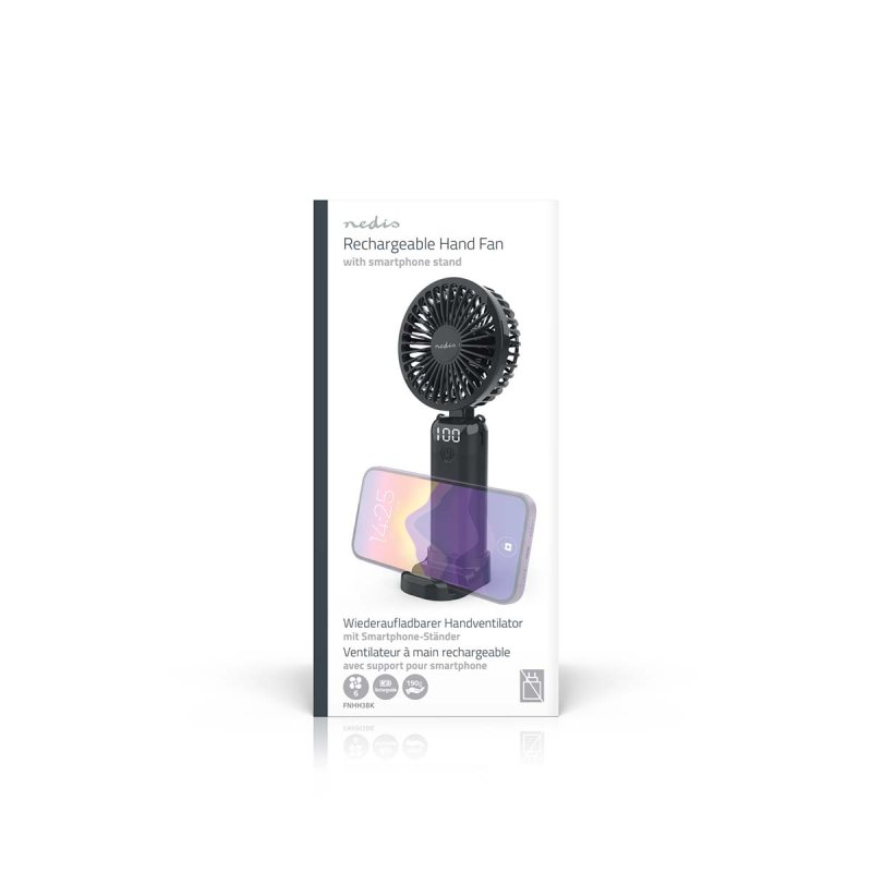 Ruční Ventilátor | 90 mm | 6 rychlosti  FNHH3BK - obrázek č. 2