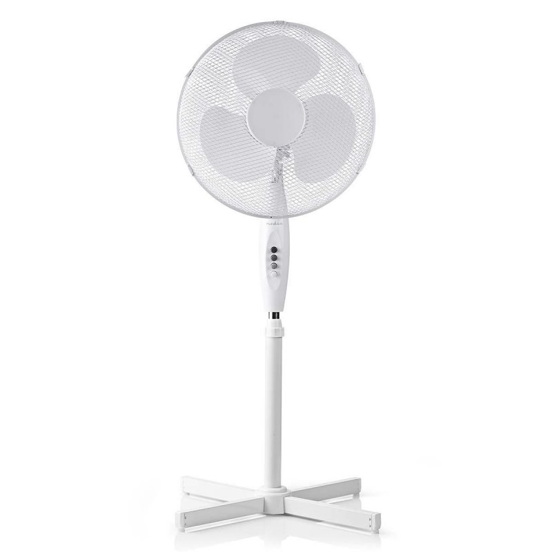 Stojanový ventilátor 40cm bílá barva - obrázek produktu