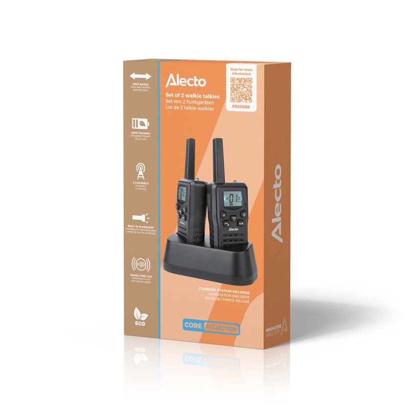 Vysílačka | 2 sluchátka | Do 10 km  FR200BK - obrázek č. 5