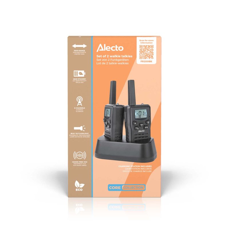 Vysílačka | 2 sluchátka | Do 10 km  FR200BK - obrázek č. 4