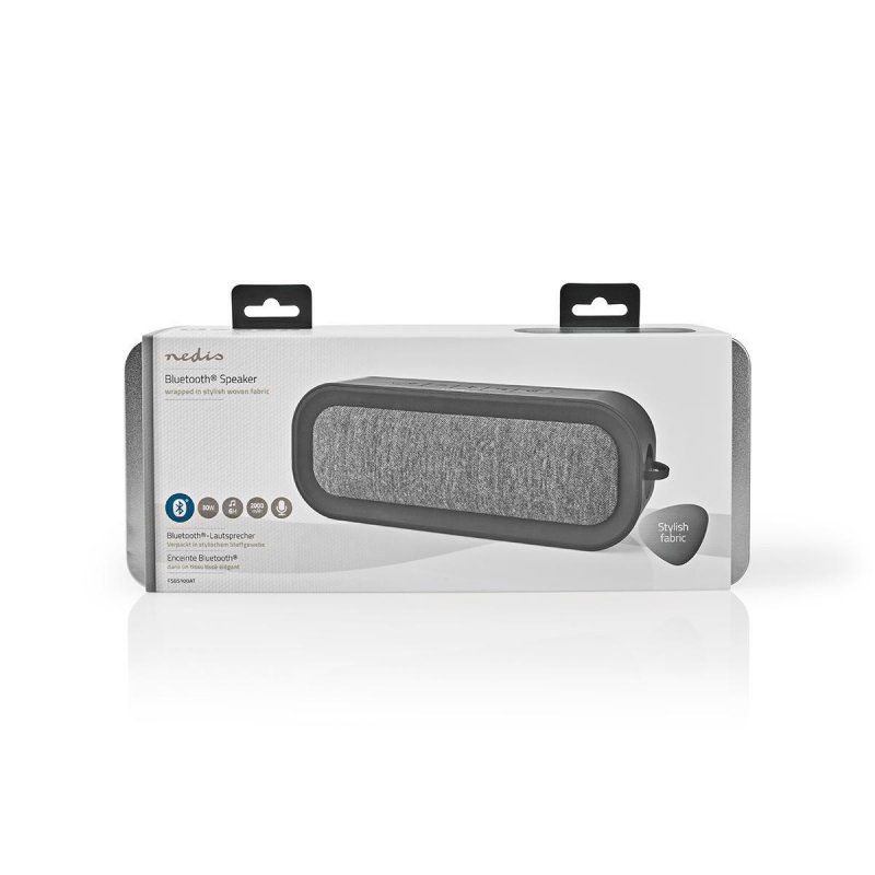 Bluetooth® Reproduktor | Doba přehrávání na baterie: Až 6 hodin | Do ruky | 30 W | Mono | Vestavěný mikrofon | IPX4 | Černá/Antr - obrázek č. 12