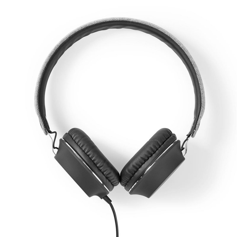 Kabelová sluchátka na uši | 3,5 mm | Délka kabelu: 1.20 m | Černá/Šedá - obrázek č. 1