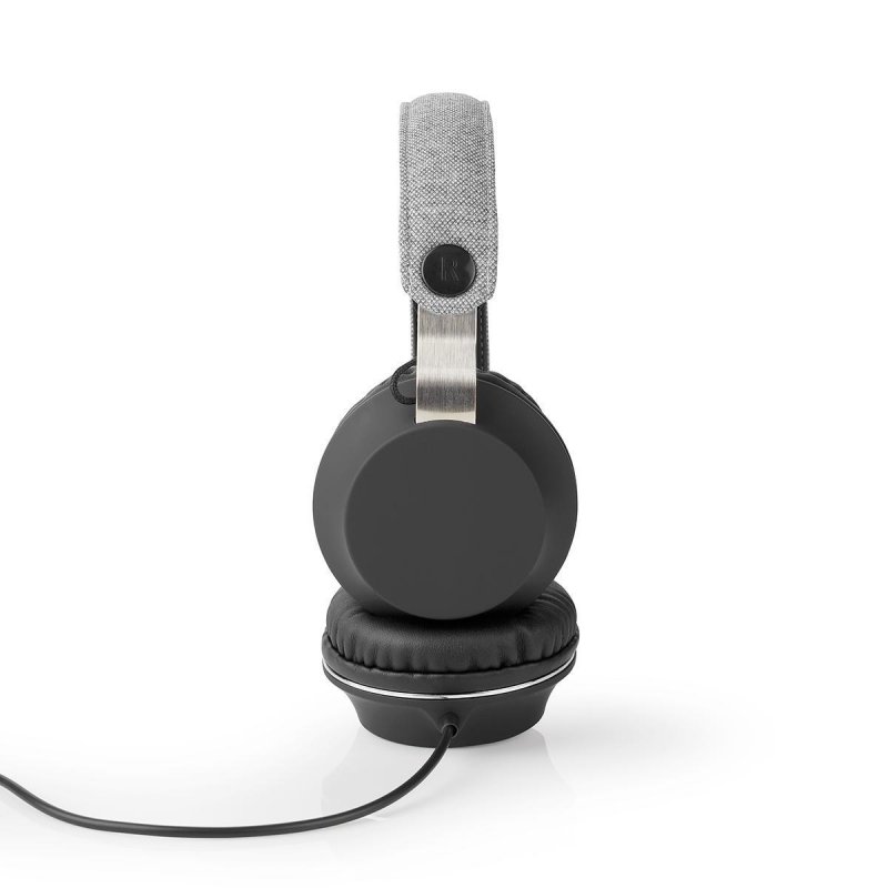Kabelová sluchátka na uši | 3,5 mm | Délka kabelu: 1.20 m | Černá/Šedá - obrázek produktu