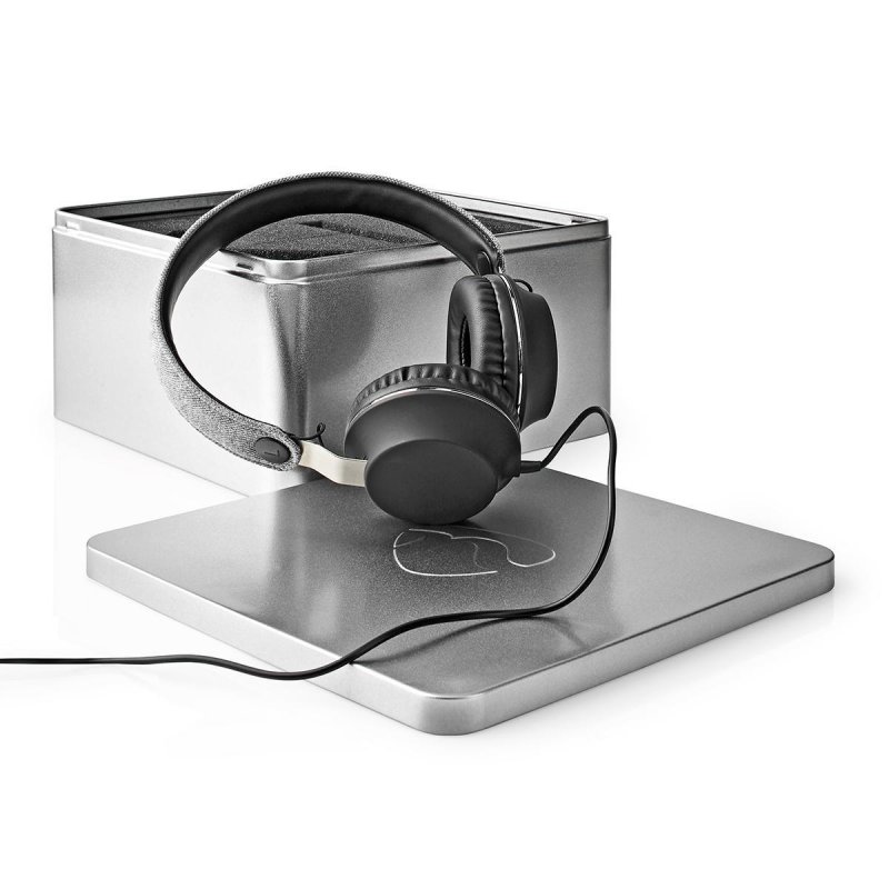 Kabelová sluchátka na uši | 3,5 mm | Délka kabelu: 1.20 m | Černá/Šedá - obrázek č. 12