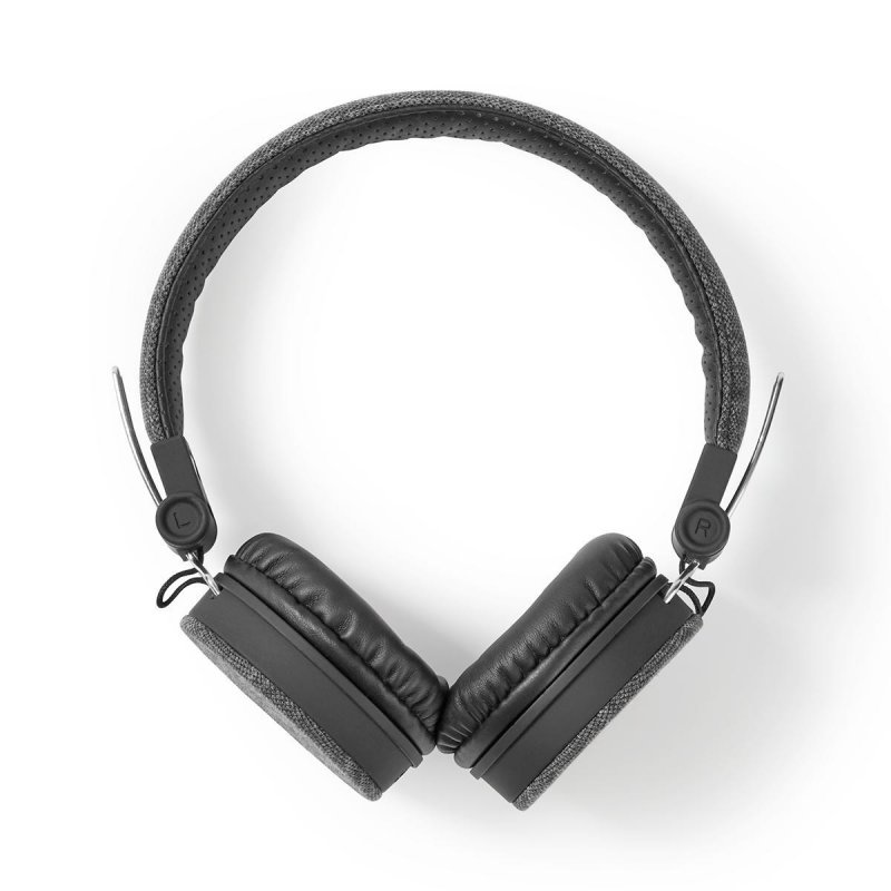 Kabelová sluchátka na uši | 3,5 mm | Délka kabelu: 1.20 m | Černá/Antracitová - obrázek č. 1