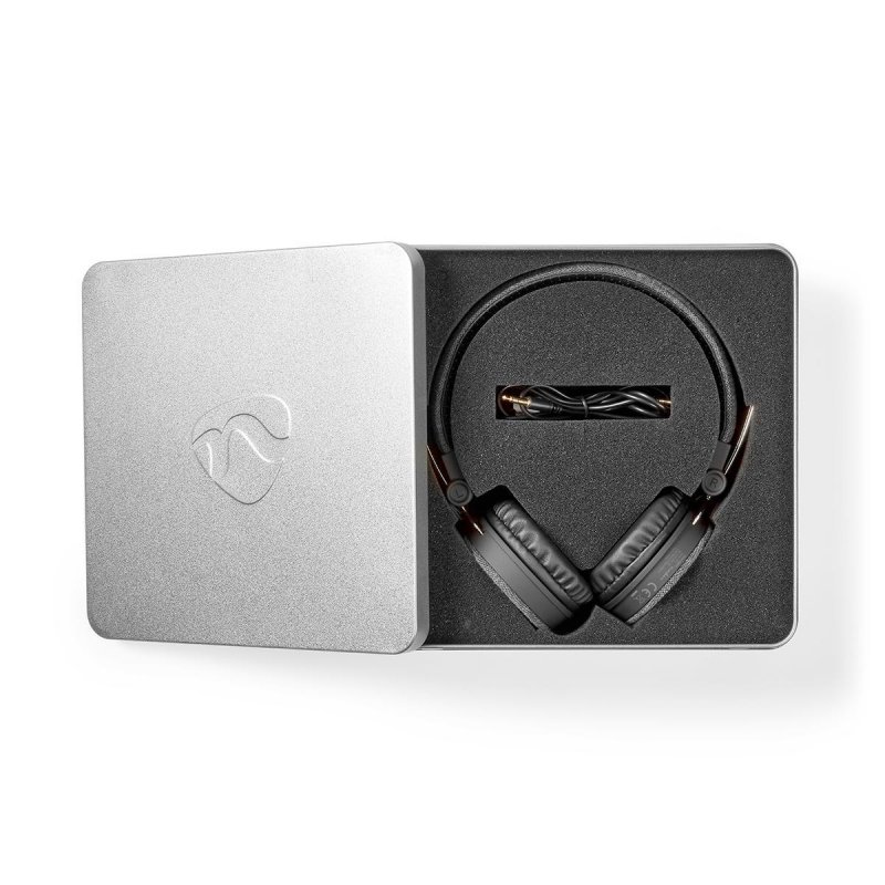 Kabelová sluchátka na uši | 3,5 mm | Délka kabelu: 1.20 m | Černá/Antracitová - obrázek č. 2