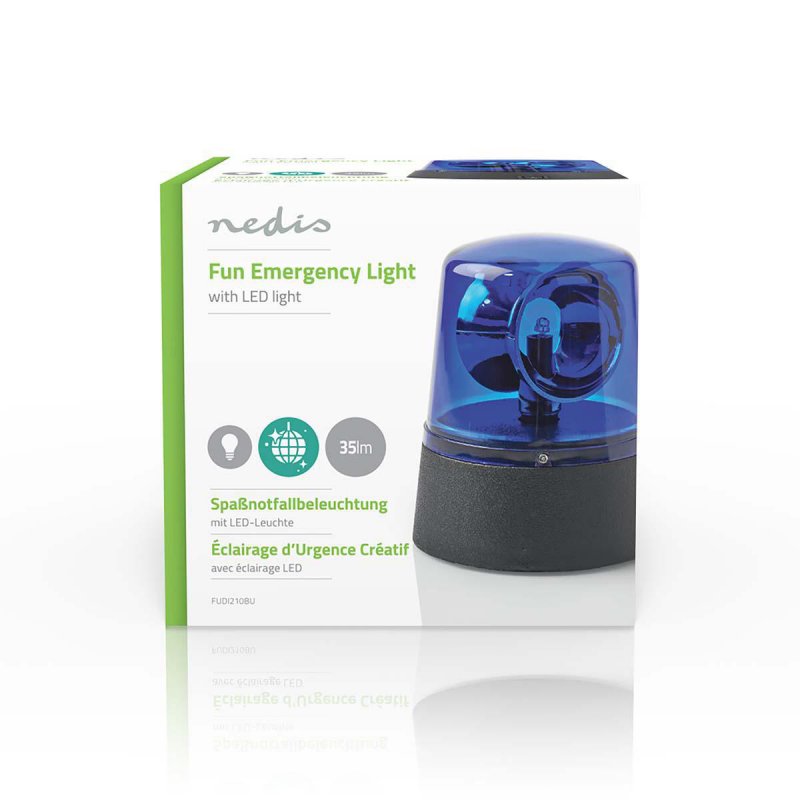 Fun Emergency LED Light | Napájení z baterie | 4.5 V DC | 0.4 W | 3x AA/LR6 | 9.2 cm | LED | Počet LED: 1 LED`s | Barva světla: - obrázek č. 1