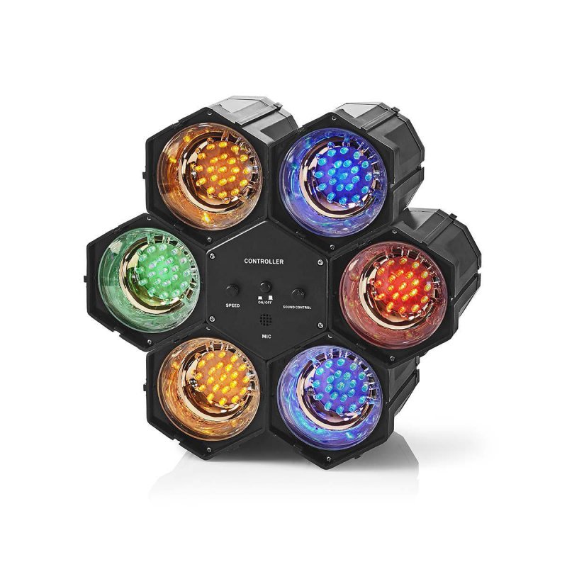 Vícebarevné LED Disco Světlo | Síťové napájení | LED | Počet LED: 126 LED | Černá - obrázek č. 2