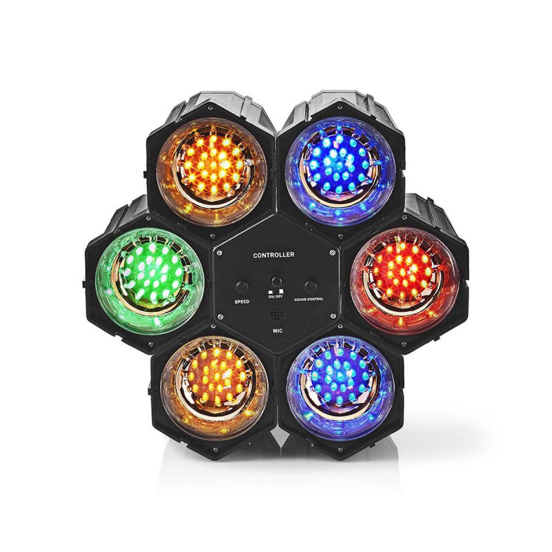 Vícebarevné LED Disco Světlo | Síťové napájení | LED | Počet LED: 126 LED | Černá - obrázek produktu
