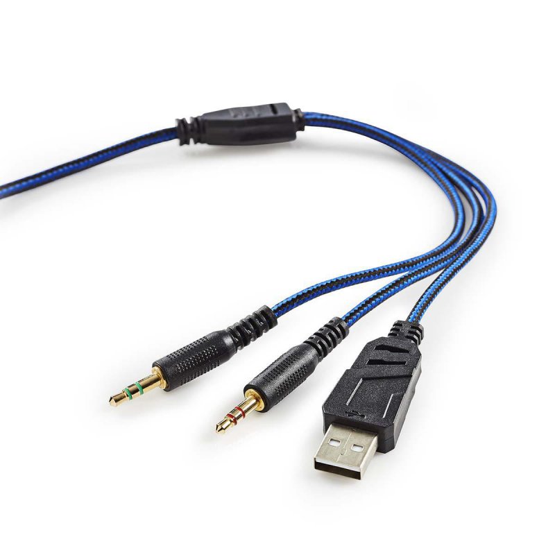 Herní headset | Přes Uši | Stereo | USB Type-A / 2x 3.5 mm | Vestavěný mikrofon | 2.20 m | Normal Osvětlení - obrázek č. 5