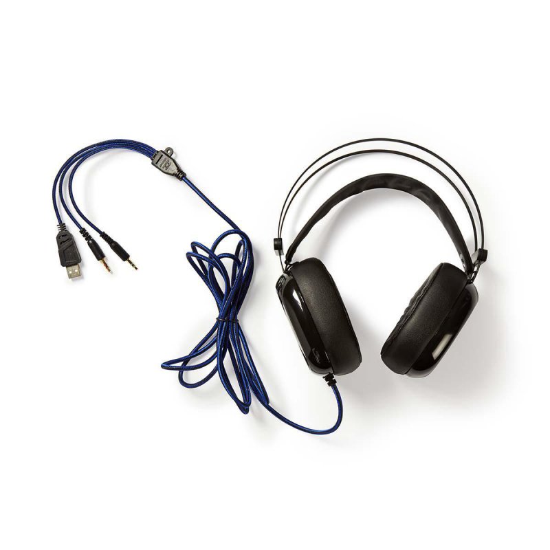 Herní headset | Přes Uši | Stereo | USB Type-A / 2x 3.5 mm | Vestavěný mikrofon | 2.20 m | Normal Osvětlení - obrázek č. 7